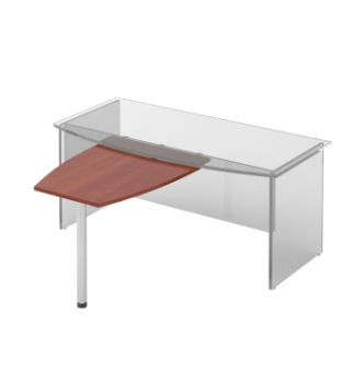 Стол приставной M-Concept Серия Атрибут A1.06.10 100x80 Красный (Яблоня Локарно)