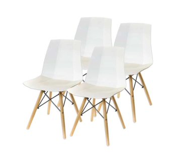 Комплект стульев АКЛАС Бри EX 4 шт Белый (Белый) фото-1
