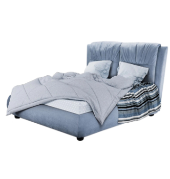 Кровать DLS Джуди 200x140 Серый (ZEUS DELUXE grey Бук) фото-1