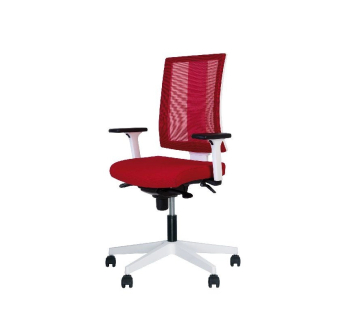 Кресло Новый Стиль Navigo R Net White ES PL71 Красный (LS-76)