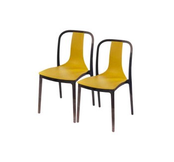 Комплект стільців АКЛАС Рістрето PL 2 шт Жовтий (Жовтий) фото-1