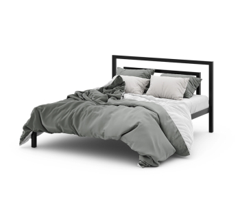 Кровать Метакам Brio-1 190x120 Черный (Черный матовый)