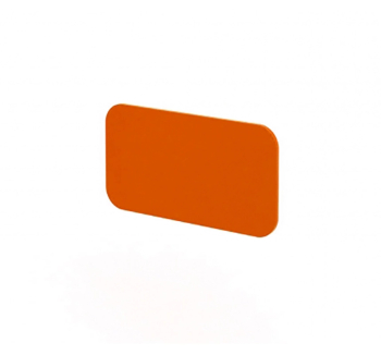 Перегородка настольная Новый Стиль Серия Мега М571 боковая 72x50 Оранжевый (ZT-02) фото-1