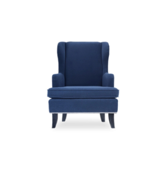 Кресло DLS Лианор-1 71x80 Синий (Флай 2227 Мореный дуб) фото-2