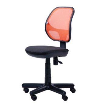 Кресло AMF Чат Черный (A-01 Оранжевый) фото-1