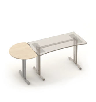 Стол приставной M-Concept Серия Техно-Плюс T1.96.06 58x80 Бежевый (Берёза полярная)