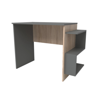 Стол для ноутбука NIKA Мебель Минивайт 13/1000 стандартный 100x50 Коричневый (Дуб Сонома трюфель Дуб Сонома светлый)