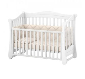 Ліжко для немовлят Верес ЛД18 18.3.1.1 з маятником без шухляди 40.1.0 120x60 Білий (Білий) фото-2