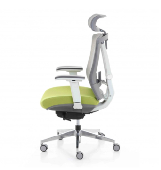 Кресло Kreslalux Ergo Chair 2 White Зеленый (Серый/Зелёный) фото-2