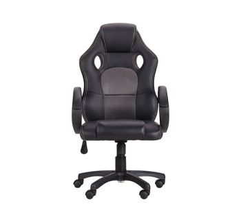 Кресло геймерское AMF Chase Черный (PU Черный Серый) фото-2
