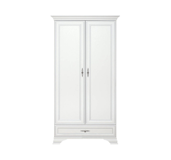 Шкаф гардероб BMK (БРВ Украина) Кентуки SZF2D1S 99.5x61x210 Белый (Белый альпийский) фото-1