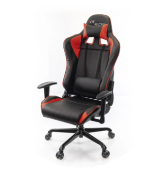 Кресло геймерское AMF VR Racer Shepard Красный (PU Черный/Красный) фото-1