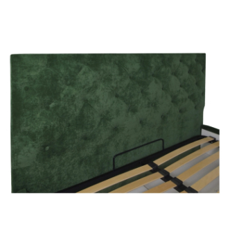 Кровать RICHMAN Ковентри Стандарт 190(200)x160 Зеленый (Флай 2226 Черный Пуговицы) фото-1