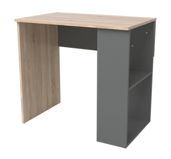 Стол для ноутбука NIKA Мебель Минивайт 23/800 стандартный 80x50 Серый (Графит Дуб Сонома светлый)