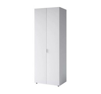 Шкаф гардероб ДОМ Сота Т 90 90x50x240 Белый (Белый Алюминий) фото-1