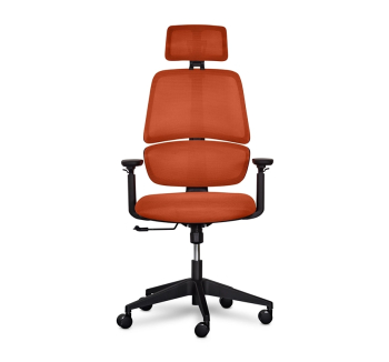 Кресло Mealux Leo Air Оранжевый (KY - Оранжевый однотонный) фото-2