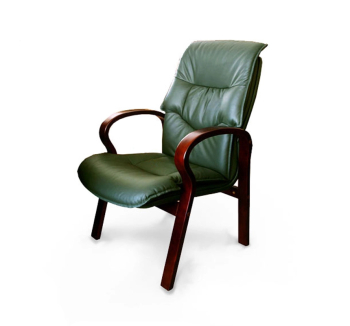 Кресло конференционное Диал Монако Зеленый (Зеленый Палисандр) фото-1
