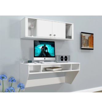 Стол навесной Comfy-Home AirTable-II Kit WT 110x50 Белый (Белый) фото-2