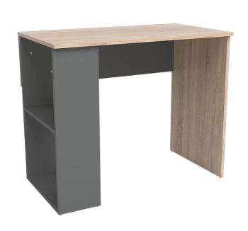 Стол для ноутбука NIKA Мебель Минивайт 23/900 зеркальный 90x50 Серый (Графит Дуб Сонома светлый)