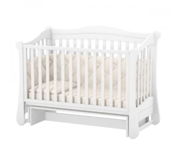 Кровать для новорожденных Верес ЛД18 18.3.1.1 с маятником без ящика 40.1.0 120x60 Белый (Белый) фото-1