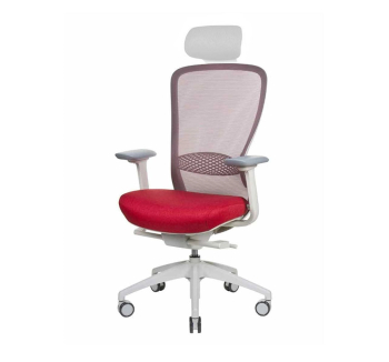 Кресло Kreslalux In-point light grey (без подголовника) Красный (M64019 BITTER SWEET LN06) фото-1