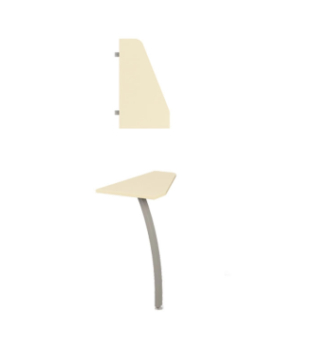 Стол приставной M-Concept Серия Прайм P1.16.08 45x80 Серый (Антрацит)