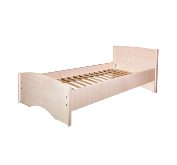 Ліжко дитяче МАКСІ-МЕблі Нега дерев'яний каркас 200x80 Сірий (Сірий)
