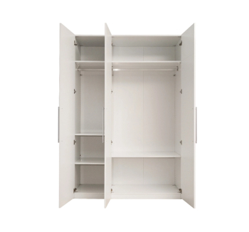 Шкаф гардероб Embawood Глосси 3Д 146.6x59.4x218.6 Белый (Белый) фото-2
