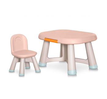 Стіл дитячий Mealux Peppa зі стільцем 75x58 Помаранчевий (KD-F042 Orange) фото-1