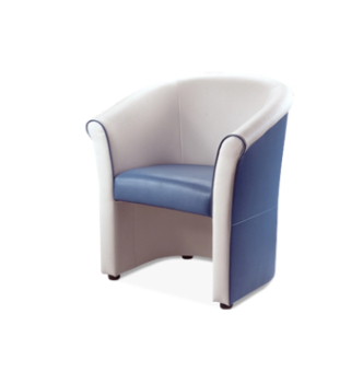 Кресло DLS Шелл-1 74x57 Синий (Флай 2220) фото-1