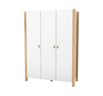Шкаф гардероб Верес Монако 1310 39.46.2 131x47x179.4 Белый (Белый/Буковый) фото-1