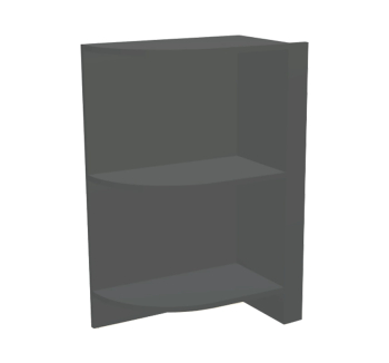 Тумба нижняя кухонная Комфорт Мебель Модульные кухни Эко Н30.82 угловая открытая 30x45x82 Серый (Бетон светлый) фото-1