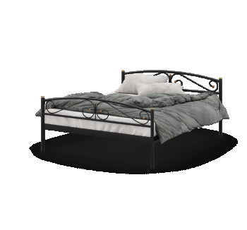 Ліжко Метакам Verona-2 200x80 Сірий (Шагрень сіра) фото-1