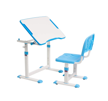Комплект FunDesk Olea парта+стул Синий (Голубой) фото-1