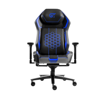 Кресло геймерское GT Racer X-5348 Синий (Черный PU/Синий PU)