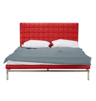 Кровать DLS Одри 200x140 Красный (ZEUS DELUXE red Нержавеющая сталь) фото-2
