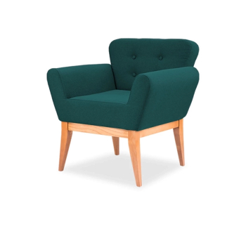 Кресло DLS Колибри-Wood-1 78x70 Синий (LEROY 310) фото-2