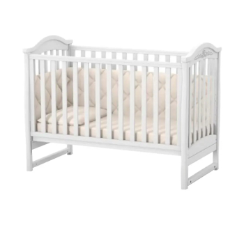 Ліжко для немовлят Верес ЛД3 03.3.1.1 з роликами 34.3.1.1.1.4.06 та шухлядою 40.6.1 120x60 Білий (Білий Сірий) фото-2