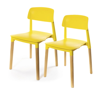 Комплект стульев АКЛАС Фредо EX 2 шт Желтый (Желтый) фото-1