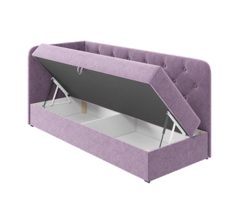 Кровать детская MatroLuxe Бримо угловая 200x80 Фиолетовый (Alyaska 07 Левый 7) фото-2