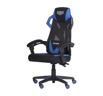Кресло геймерское AMF VR Racer Radical Garrus Черный (Черный/Синий) фото-1