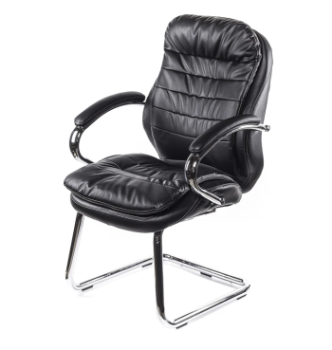 Кресло конференционное АКЛАС Валенсия CH CF Черный (PU-черный) фото-1