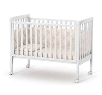 Кровать для новорожденных Верес ЛД12 12.3.1.7 с роликами 34.3.1.1.1.4.06 120x60 Коричневый (Орех Серый) фото-1