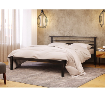 Кровать Метакам Lex-1 190x140 Черный (Черный матовый) фото-2