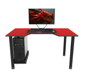 Стол геймерский ZEUS Gamer-3 120x80 Красный (Красный Черный) фото-2