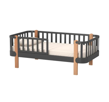 Кровать детская Верес Монако 26.1.1.21 160x80 Серый (Темно-серый/Буковый) фото-1