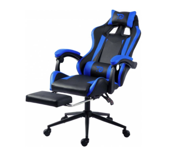 Кресло геймерское GT Racer X-2323 Синий (Черный PU/Синий PU) фото-2