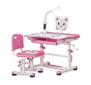 Комплект Evo-kids BD-04 Teddy XL с лампой Розовый (Розовый) фото-1