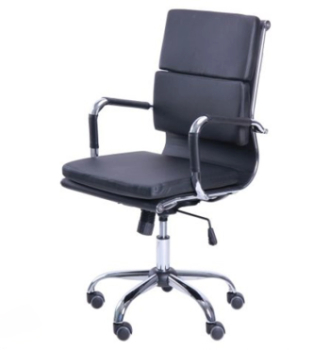 Кресло AMF Slim FX LB XH-630B Черный (PU Черный) фото-1