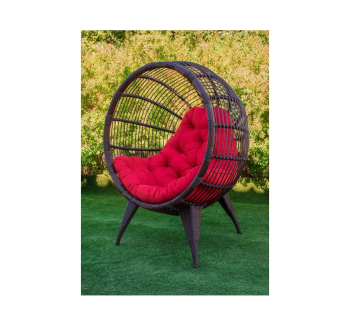 Кресло садовое Украинские Конструкции Манго 120x90 Коричневый (Рошен Красная)